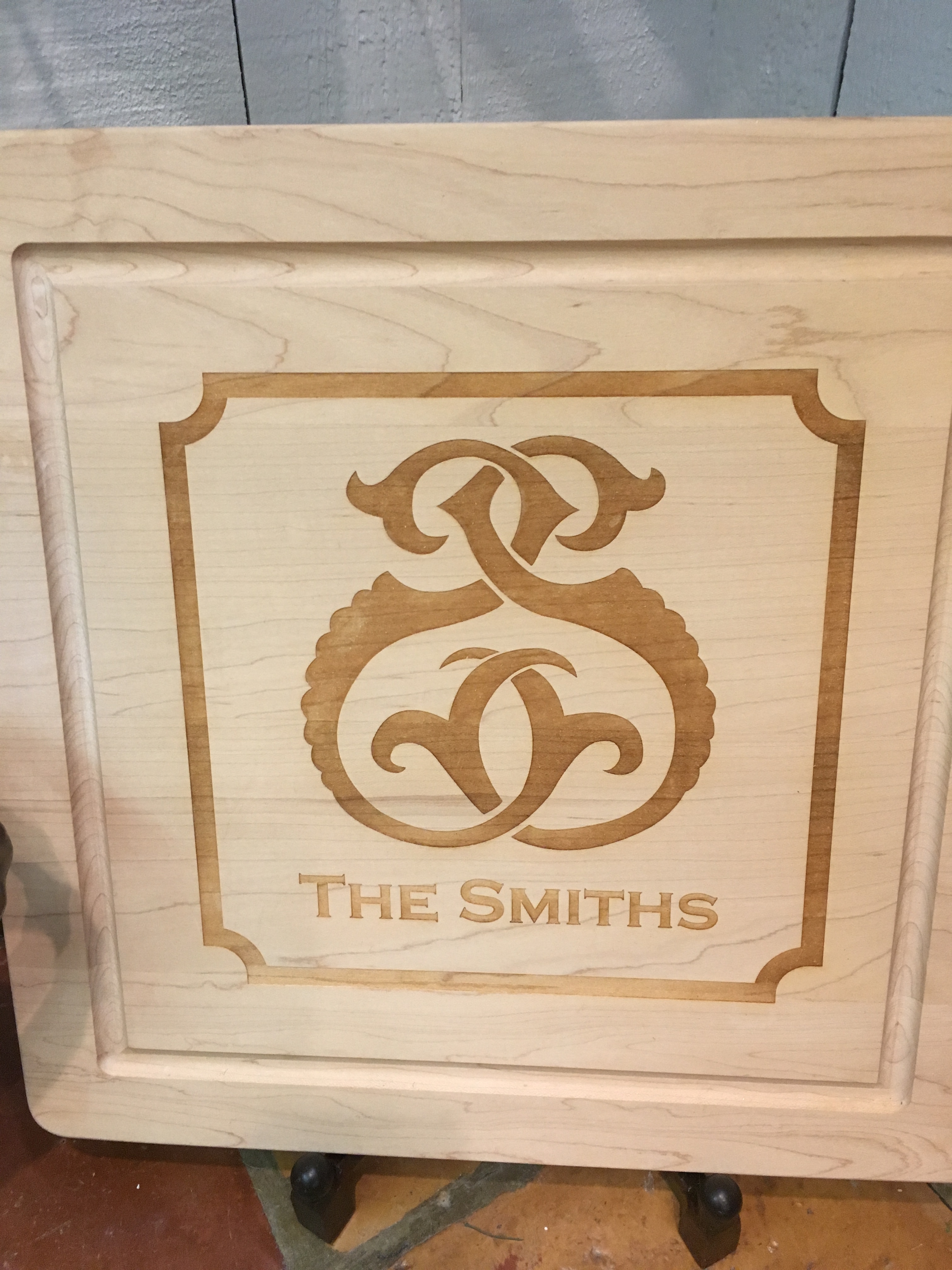14" Square Board with Personalization on Front